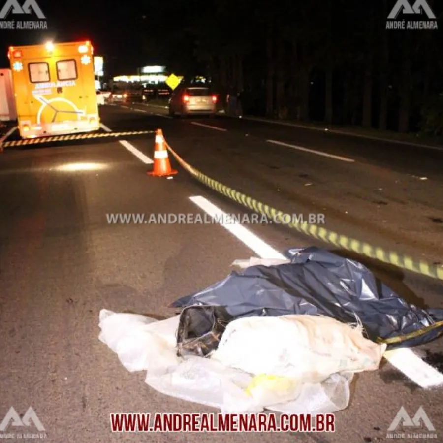 Mulher morre atropelada por vários veículos na rodovia na saída para Campo Mourão