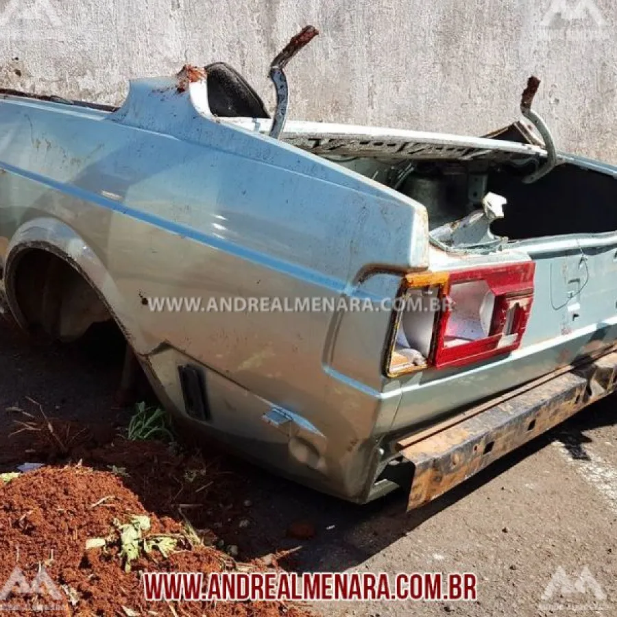 Veículo furtado é encontrado cortado em Maringá