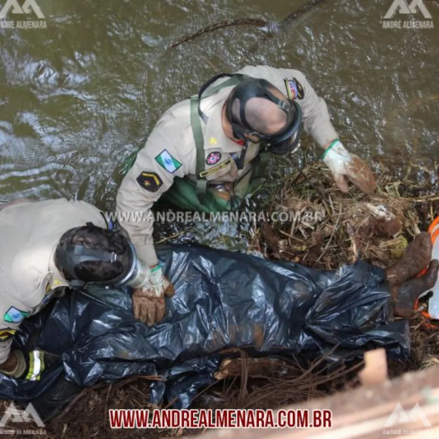 Corpo de homem é encontrado em riacho na cidade de Paiçandu