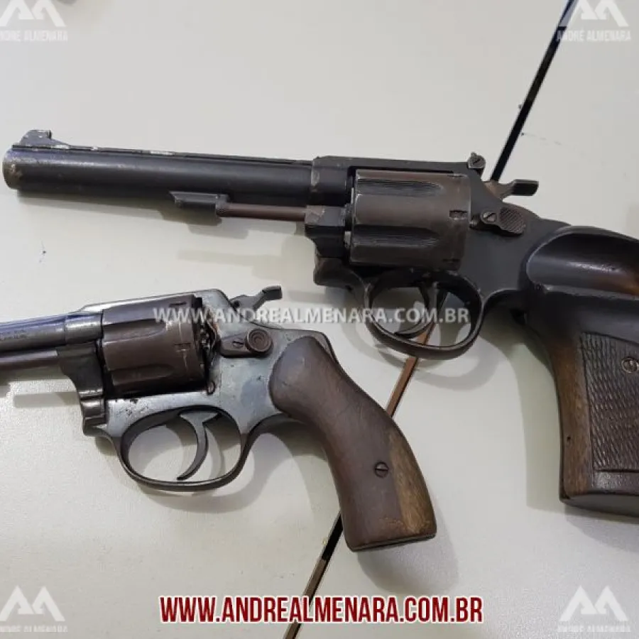 PM prende suspeitos com armas depois de assalto contra casal em Maringá