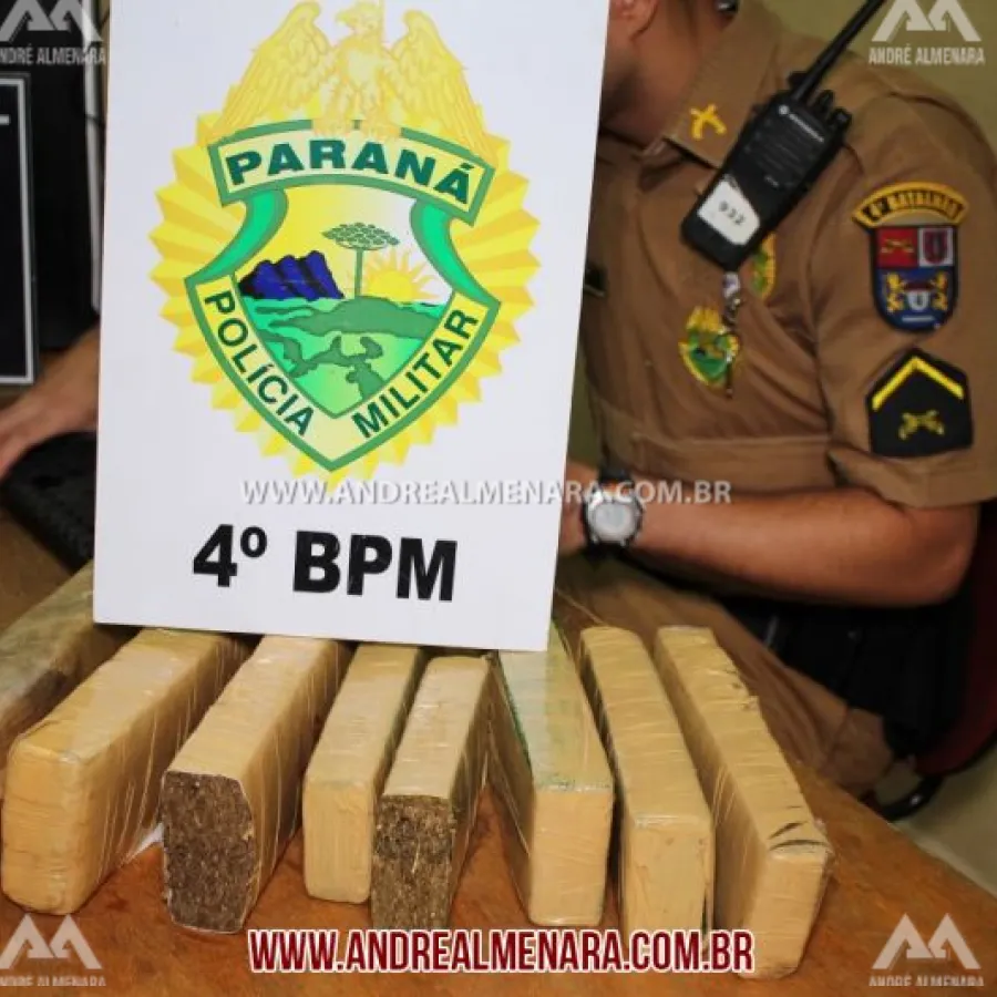 Polícia Militar apreende tabletes de maconha no Parque Tarumã
