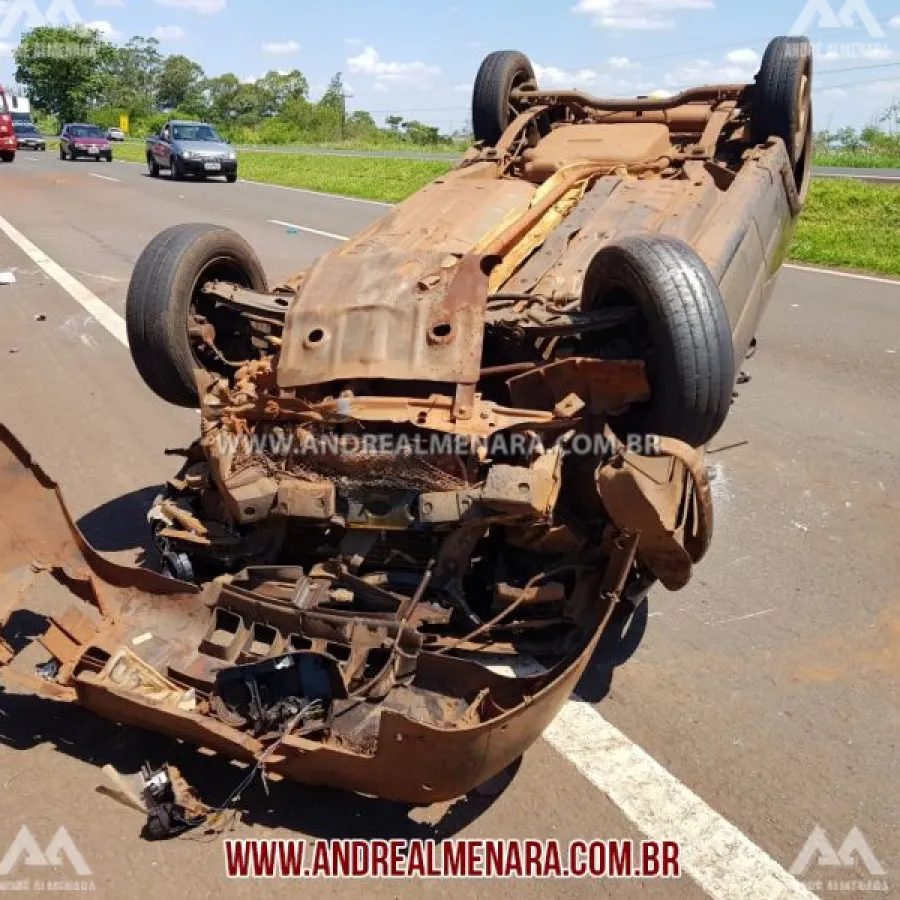 Dois homens ficam feridos em acidente na rodovia de Iguatemi