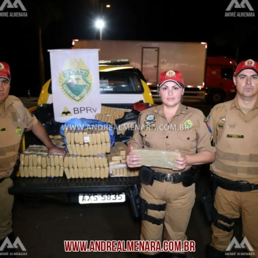 Polícia Rodoviária de Floresta apreende mais de 200 quilos de maconha