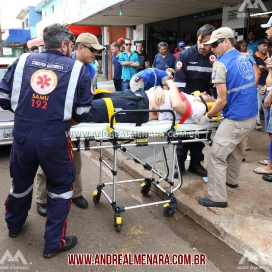 Adolescente fica gravemente ferido em acidente com caminhão em Maringá