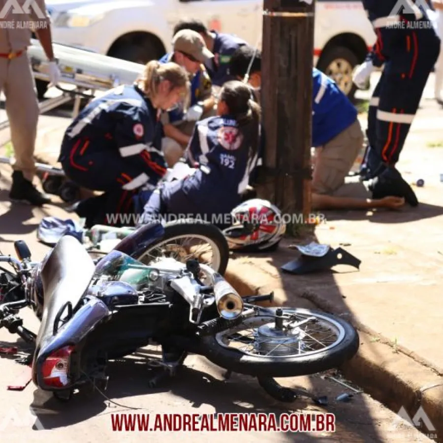 Motociclista morre ao ser atingido por carro em Maringá