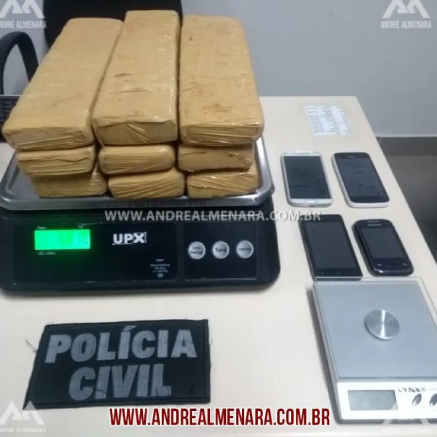 Homem é preso em Marialva com tabletes de maconha
