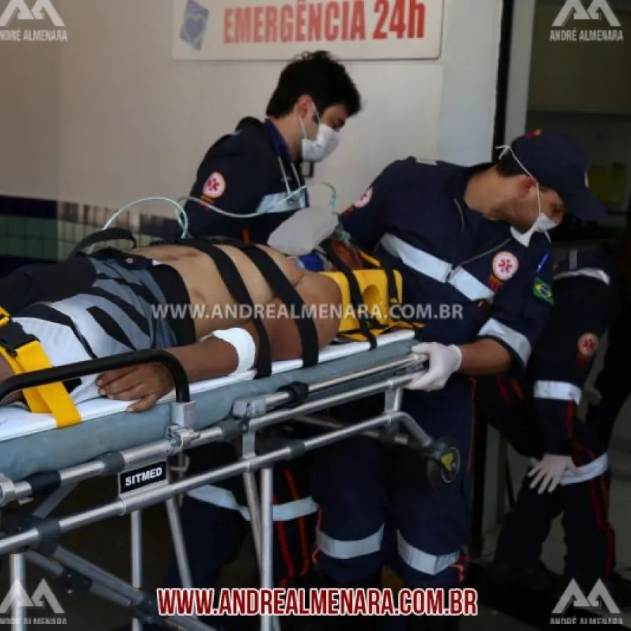 Ciclista cai e fica gravemente ferido em Maringá