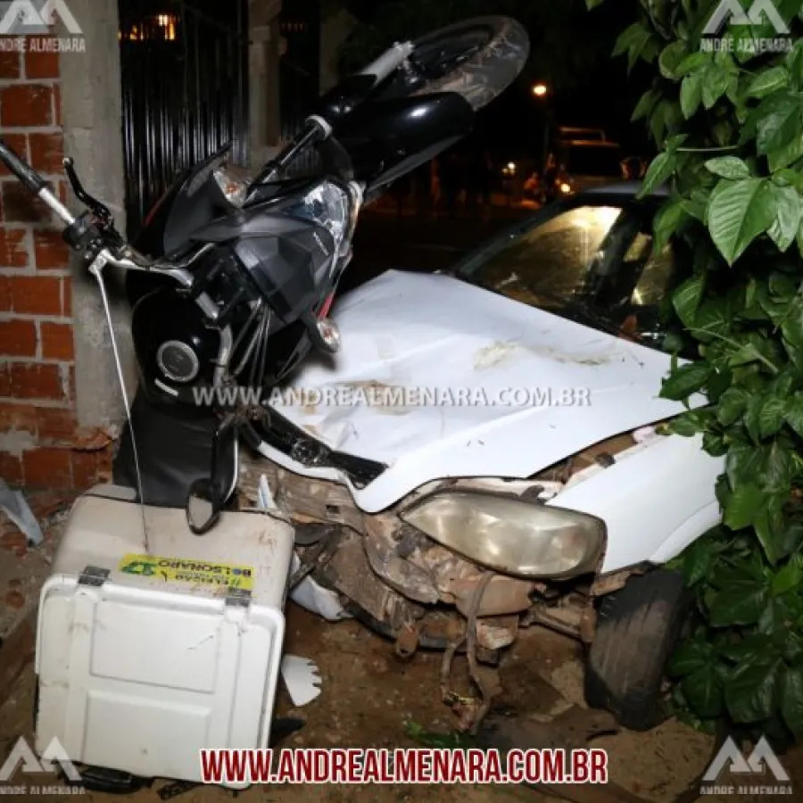 Motociclista fica gravemente ferido em acidente na Vila Morangueira