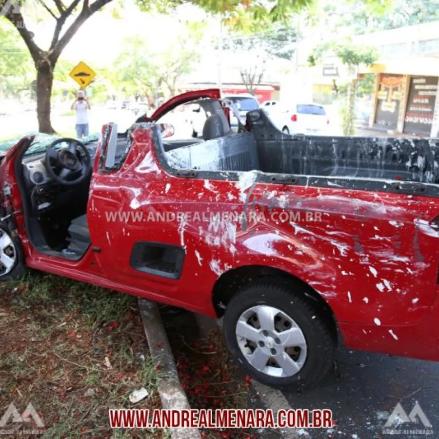 Motorista fica ferido em acidente no Jardim Alvorada