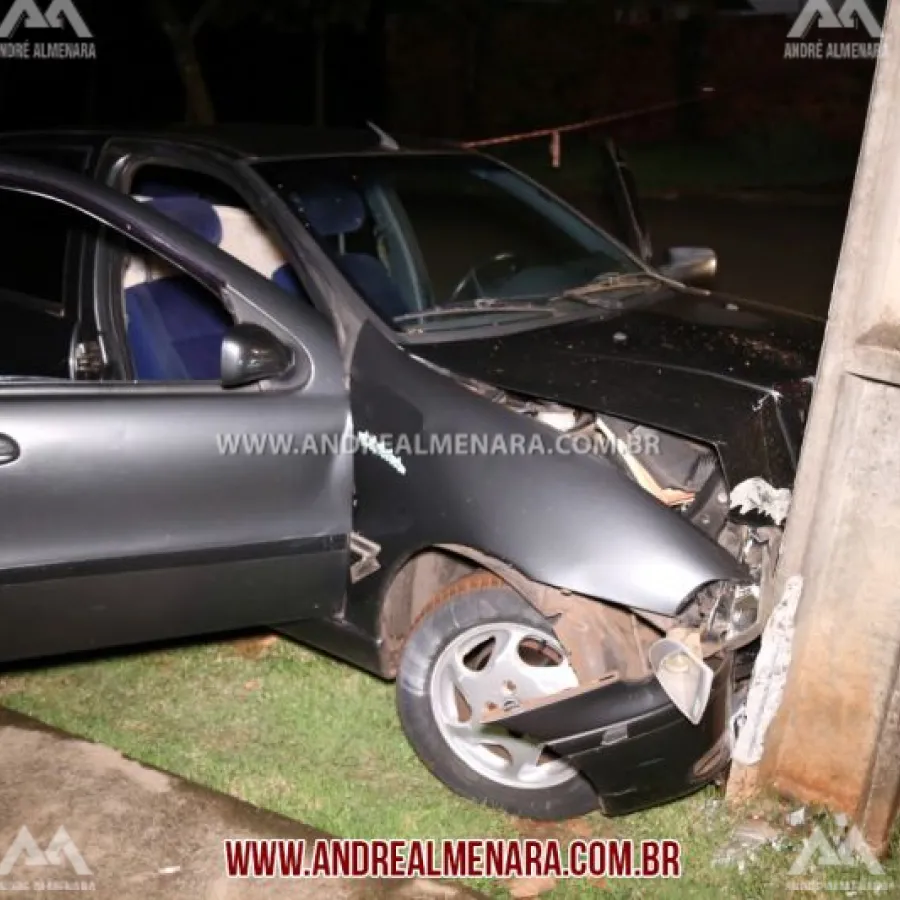 Casal fica ferido em acidente no Jardim Indaiá em Maringá