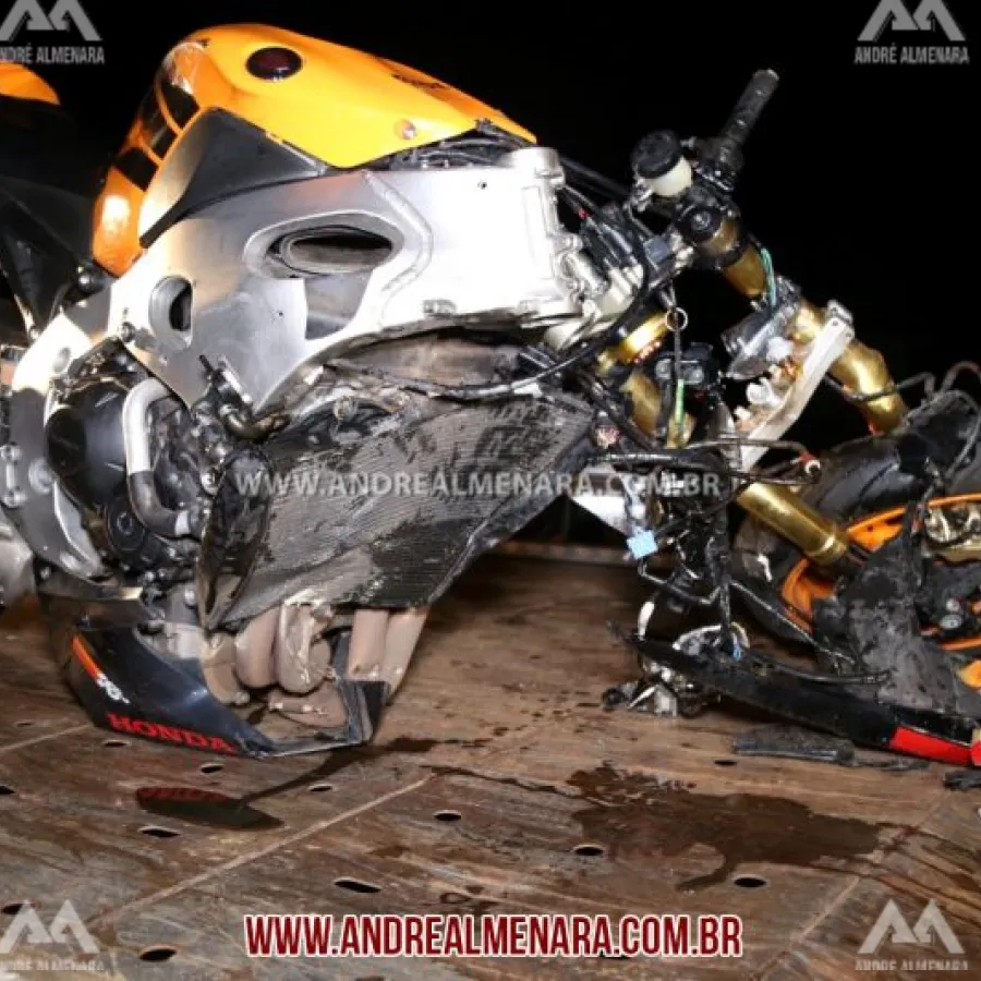 Motociclista sofre acidente grave em Mandaguaçu