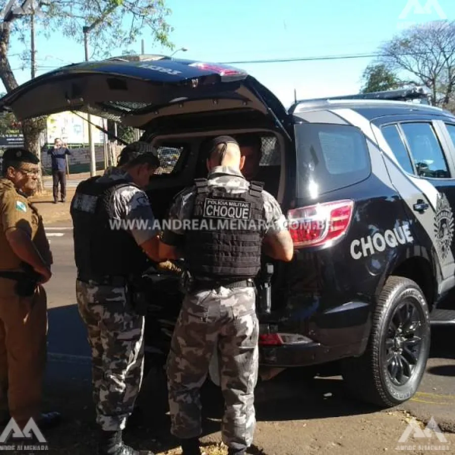 Bandidos de Londrina são presos em Maringá furtando estepes de veículos