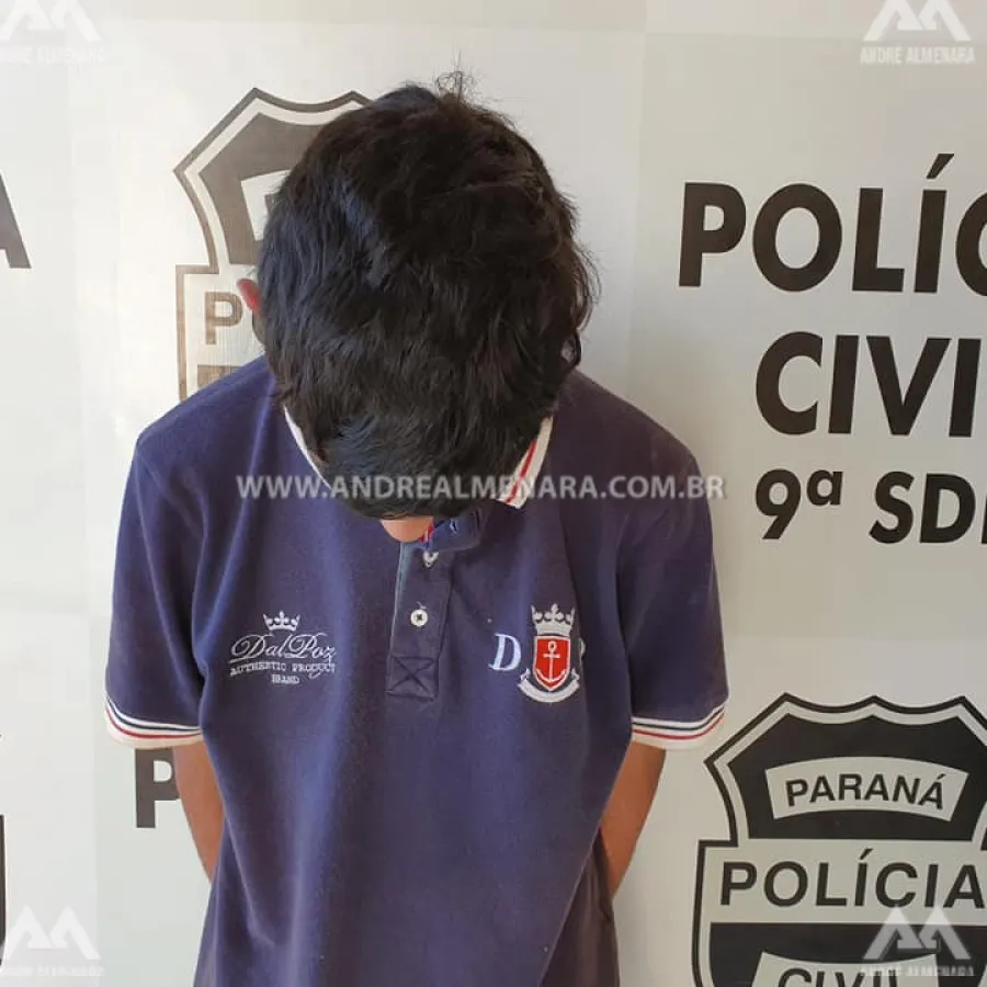 Polícia Civil de Maringá prende rapaz que comemorava crime em vídeo