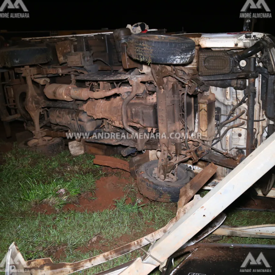 Motorista sofre acidente na rotatória do Shopping Catuaí em Maringá