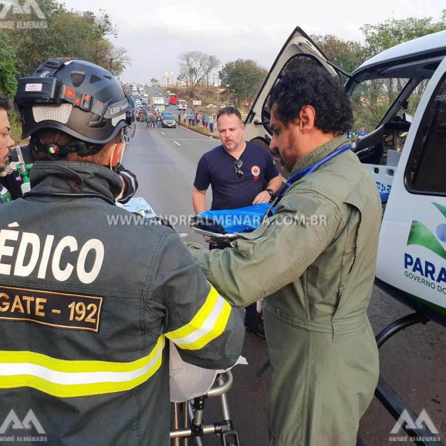 Atleta de Mandaguari sofre acidente gravíssimo com triciclo na rodovia BR-376
