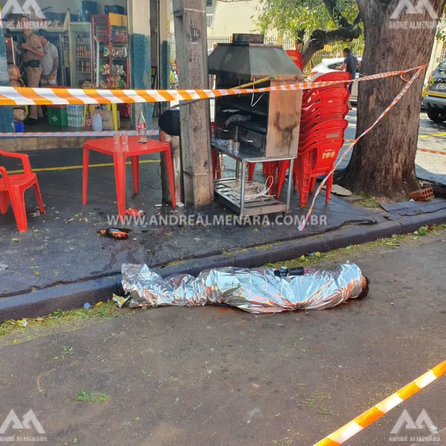 Homem é morto com golpes de faca em bar da zona 8 em Maringá