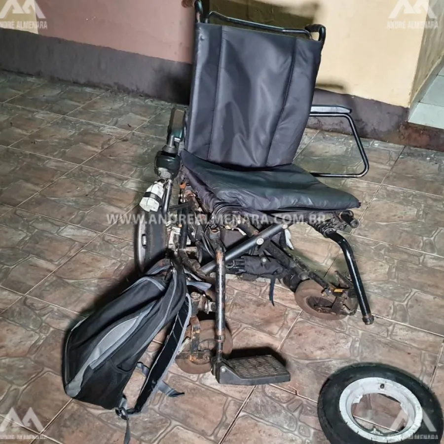 Motorista foge ao atropelar cadeirante e filha de cinco anos em Maringá