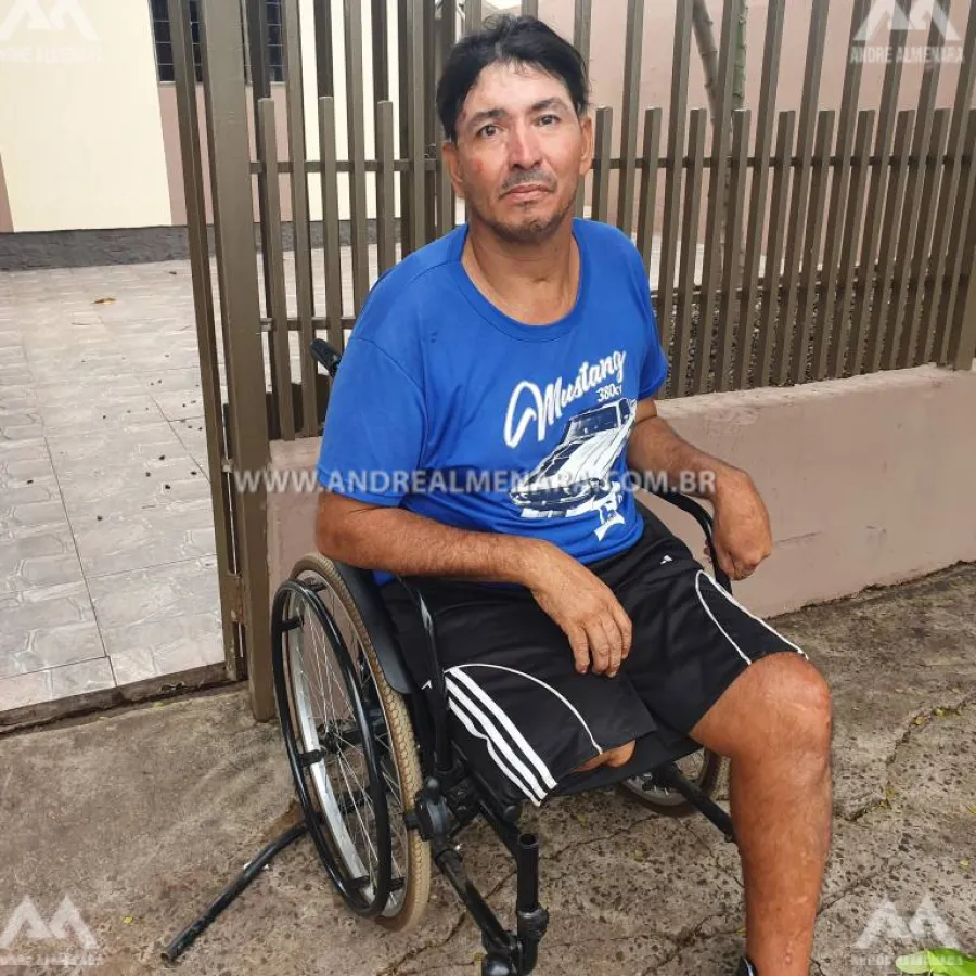 Cadeirante que sobreviveu após ser atropelado por carro faz apelo