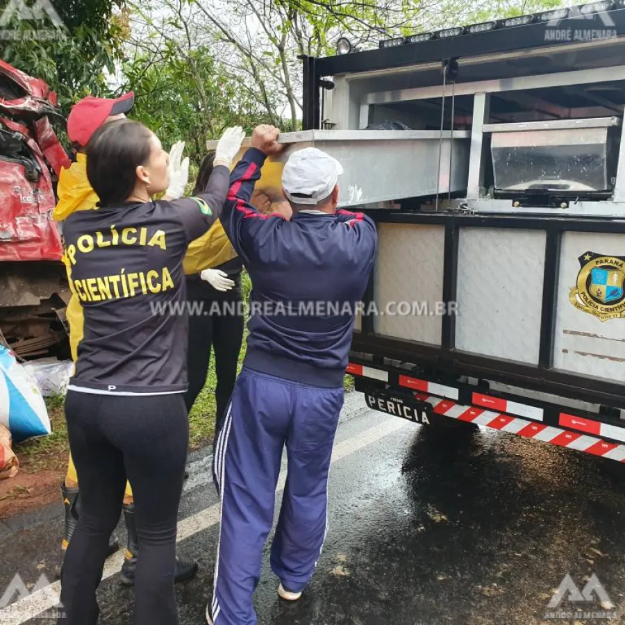 Moradores de Paiçandu morrem de acidente na rodovia PR-317