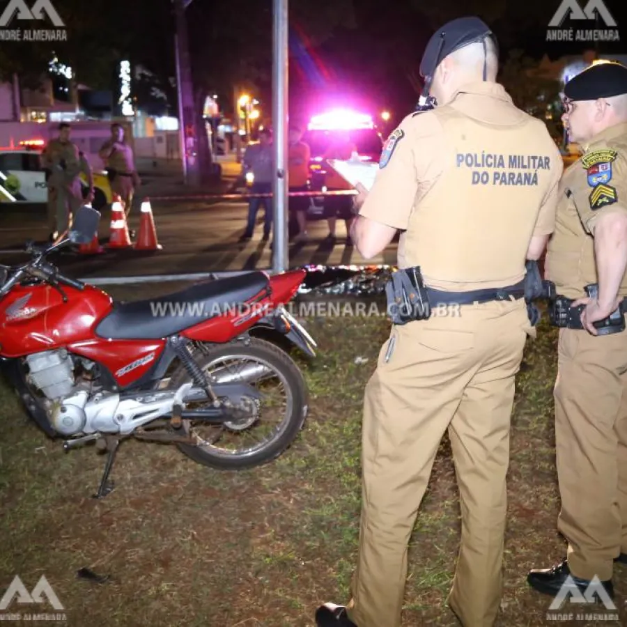 Motociclista morre ao sofrer acidente na Avenida Mandacaru em Maringá