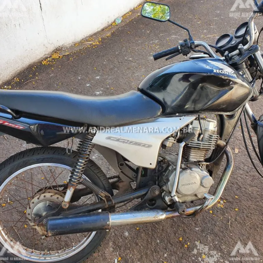 Homem é preso com moto furtada em blitz na cidade de Maringá