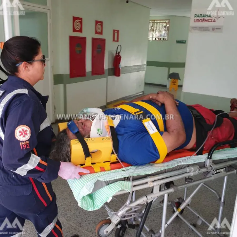 Motorista causa acidente, foge e deixa motociclista ferido em Sarandi