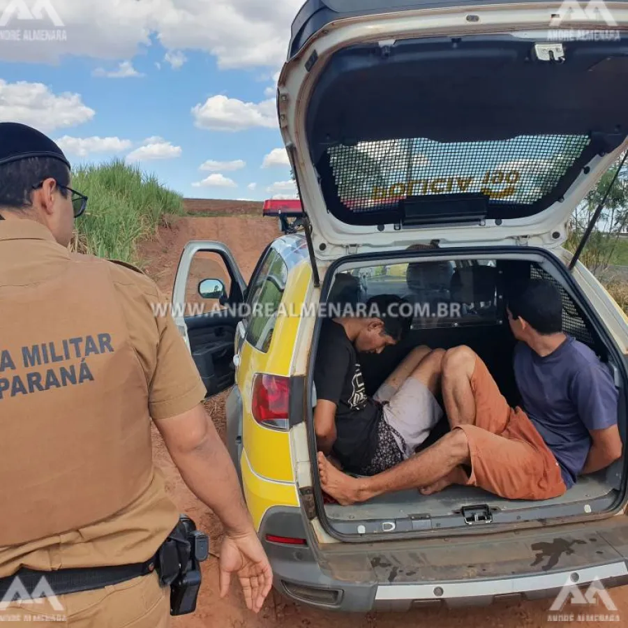 Dois foragidos da cadeia de Mandaguaçu são capturados pela PM
