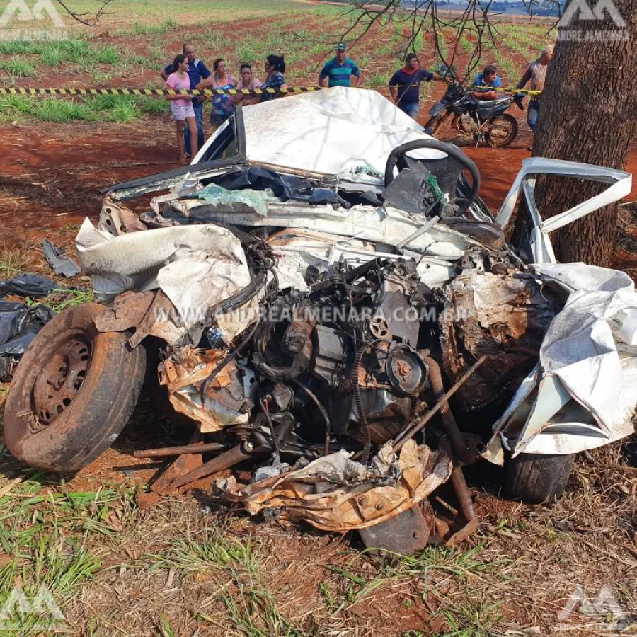Sarandiense morre de acidente de carro na rodovia de Aquidaban