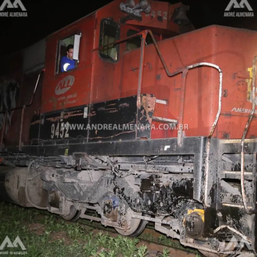 Um morre e outro fica gravemente ferido em acidente com locomotiva de trem