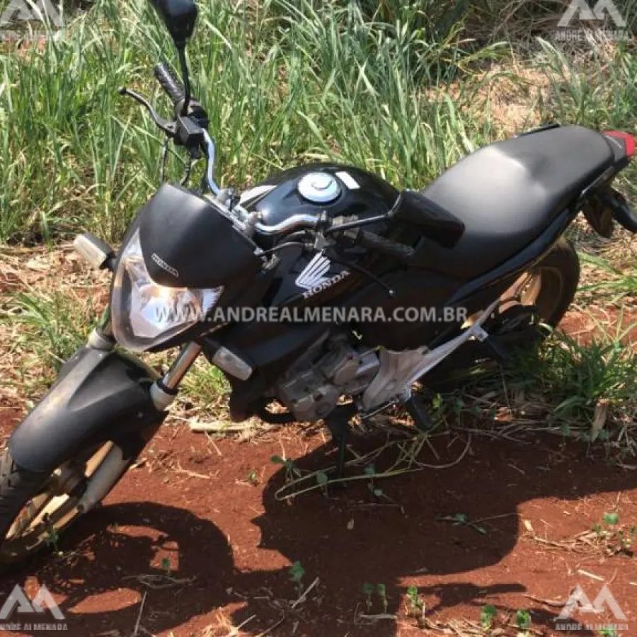 Moto furtada por dois criminosos de Paiçandu é localizada pela polícia