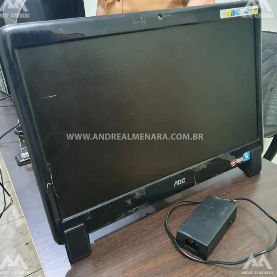 Polícia coloca na cadeia ladrão que furtou computador do Destacamento da PM em Floriano