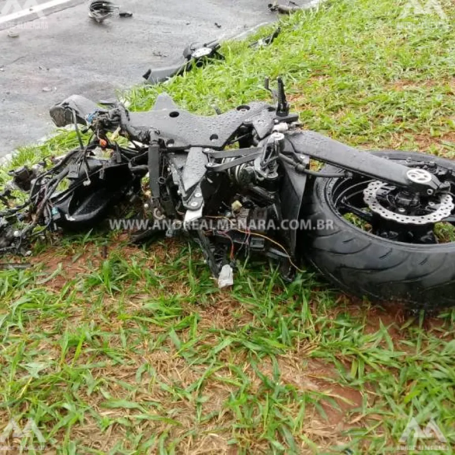 Motociclista morre ao se chocar de frente com carreta na rodovia de Paranavaí