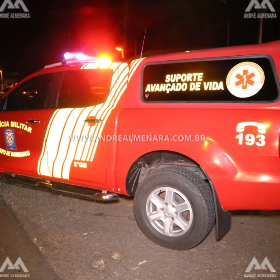 Mulher fica gravemente ferida em acidente na zona 6 em Maringá
