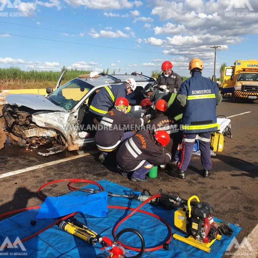 Sarandiense sofre acidente grave na rodovia de Mandaguaçu