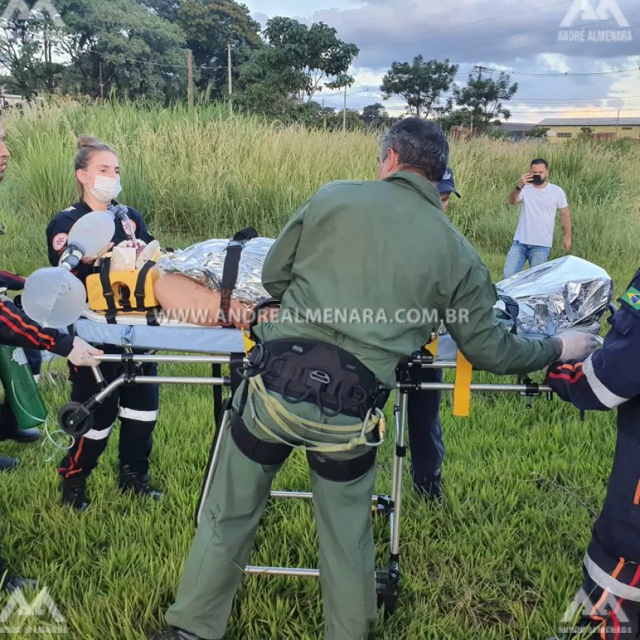 Acidente gravíssimo deixa um saldo de três pessoas feridas gravemente em Maringá