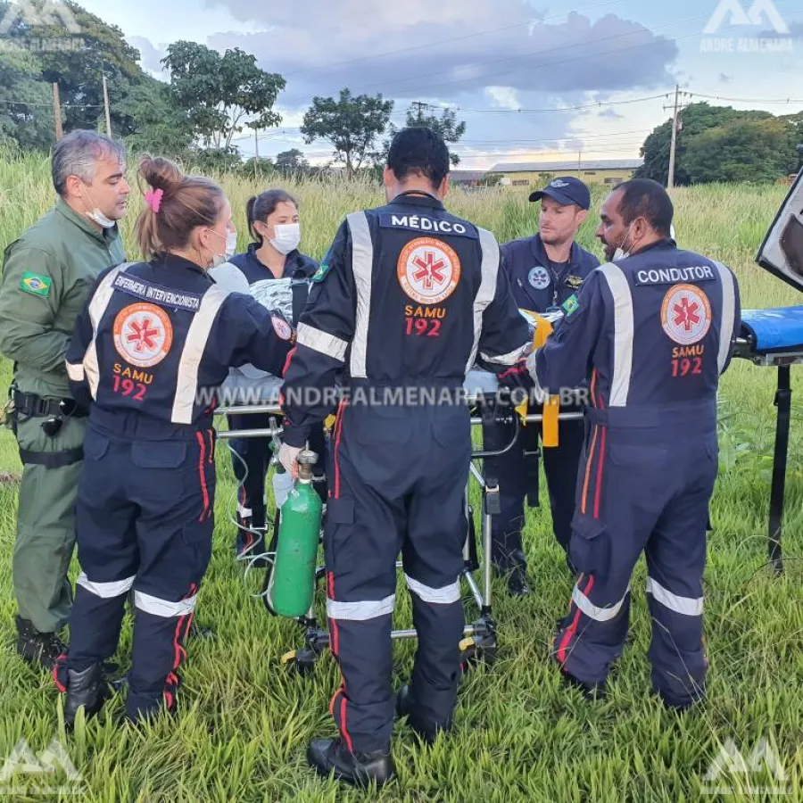 Acidente gravíssimo deixa um saldo de três pessoas feridas gravemente em Maringá