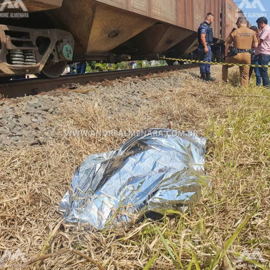 Idoso morre atropelado por trem na cidade de Sarandi