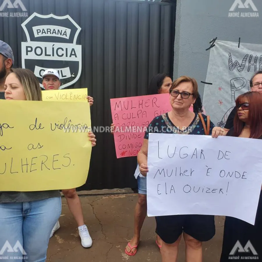 Familiares e amigos de Michelle de Brito fazem manifestação em Paiçandu