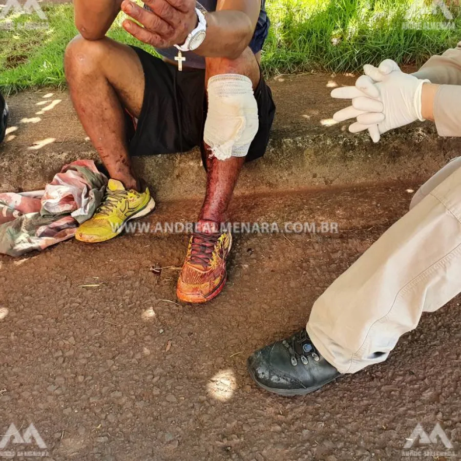 Após ser baleado na perna, vítima recusa ir ao hospital por medo do vírus