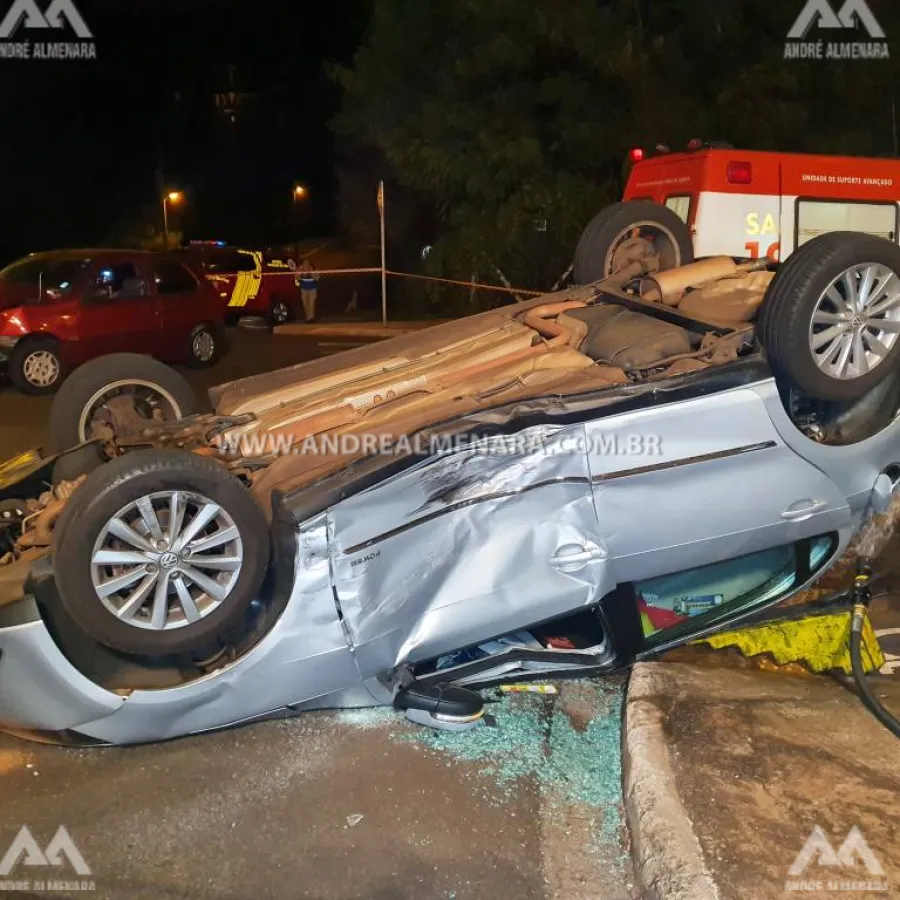 Motorista com sinais de embriaguez ao volante provoca acidente em Maringá