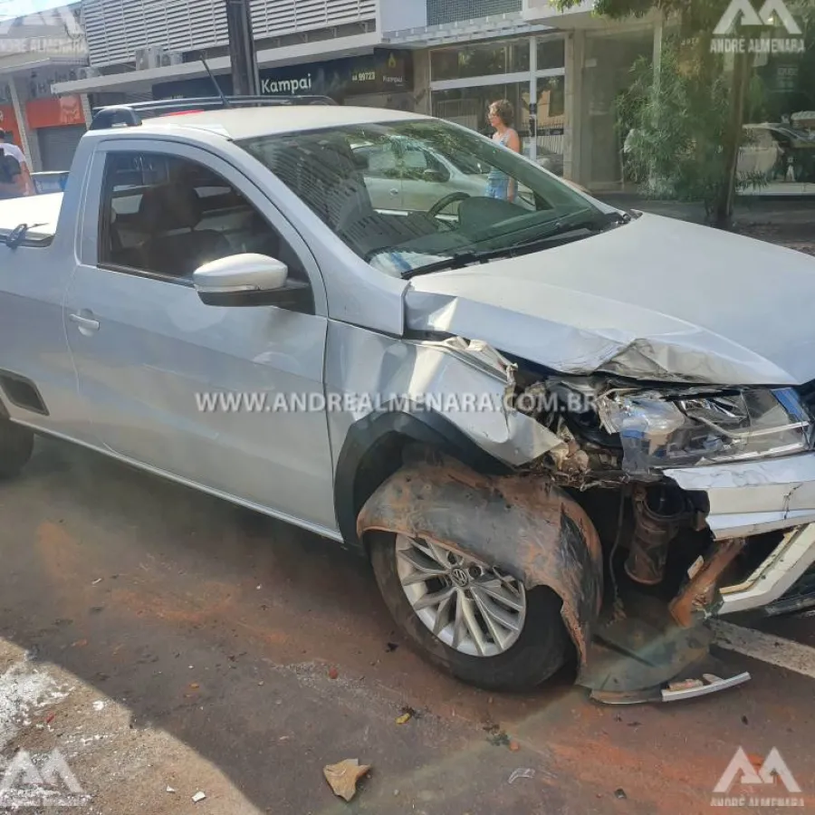 Motorista embriagado é detido após se envolver em acidente no centro de Maringá