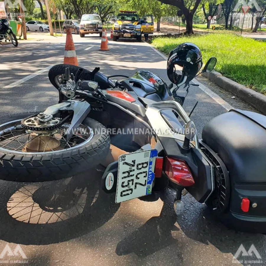Mulher fica em estado grave ao ser atropelada por moto em Maringá