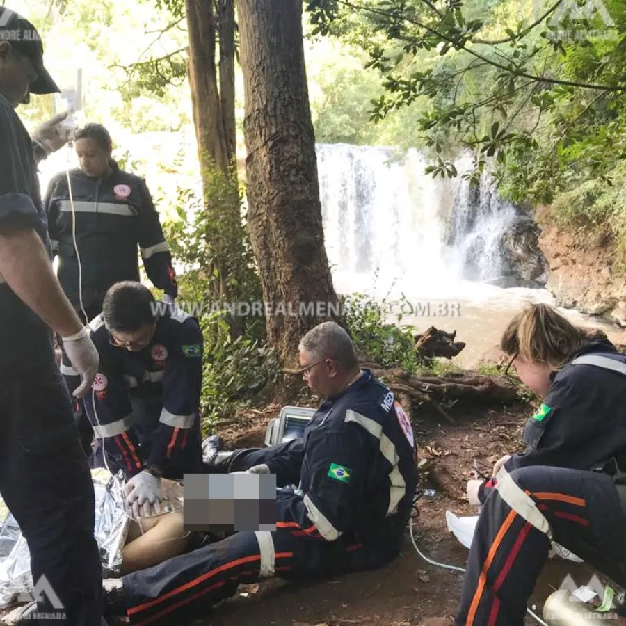 Rapaz morre afogado na mesma cachoeira onde bailarina foi assassinada