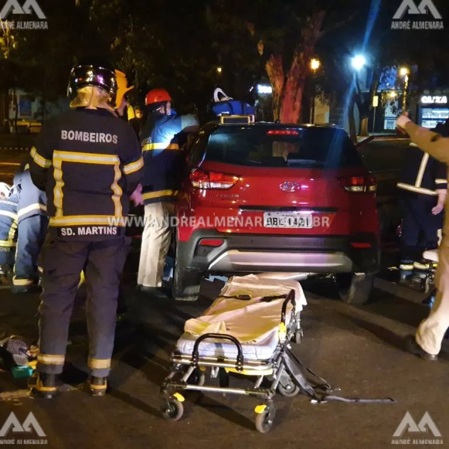 Duas mulheres ficam feridas em acidente no Maringá Velho