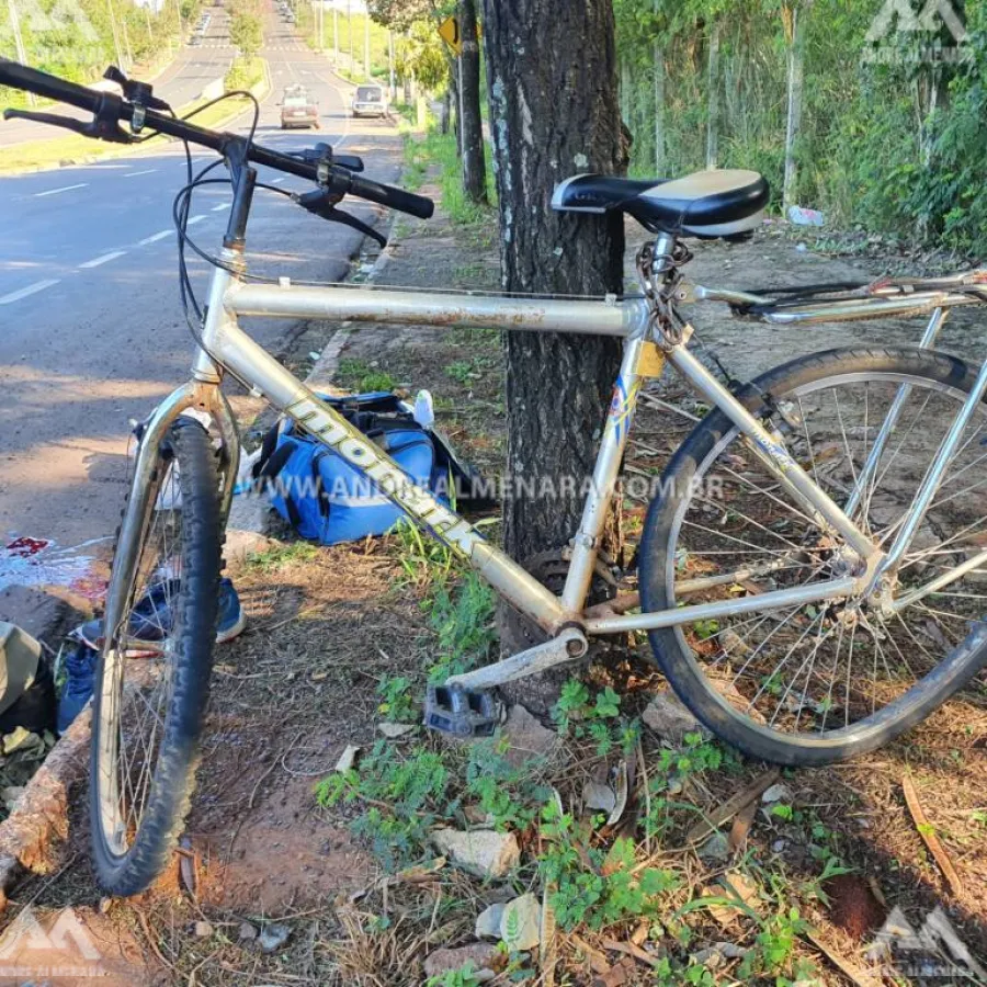 Morre ciclista que foi atingido por carro em Maringá