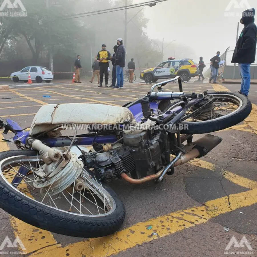Motociclista morre em acidente na Avenida Horácio Racanello em Maringá
