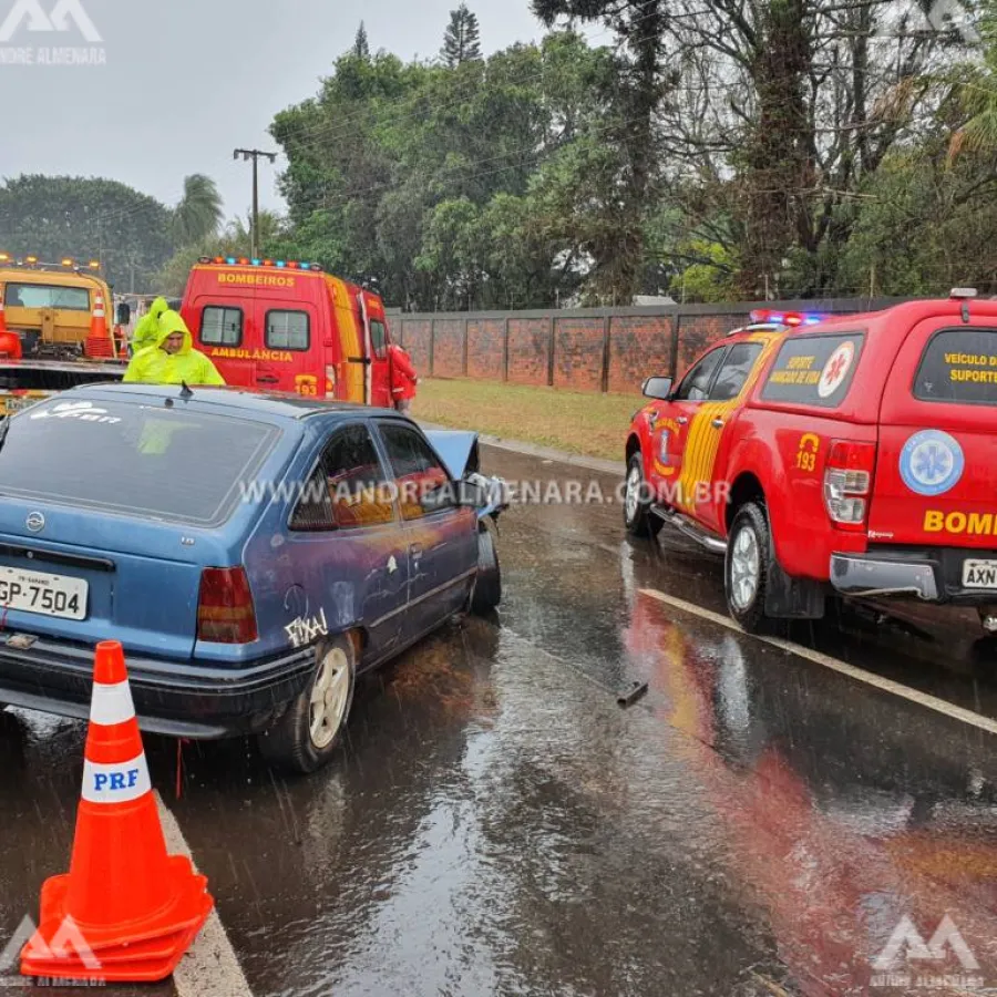Motorista embriagado causa acidente na rodovia BR-376 em Maringá