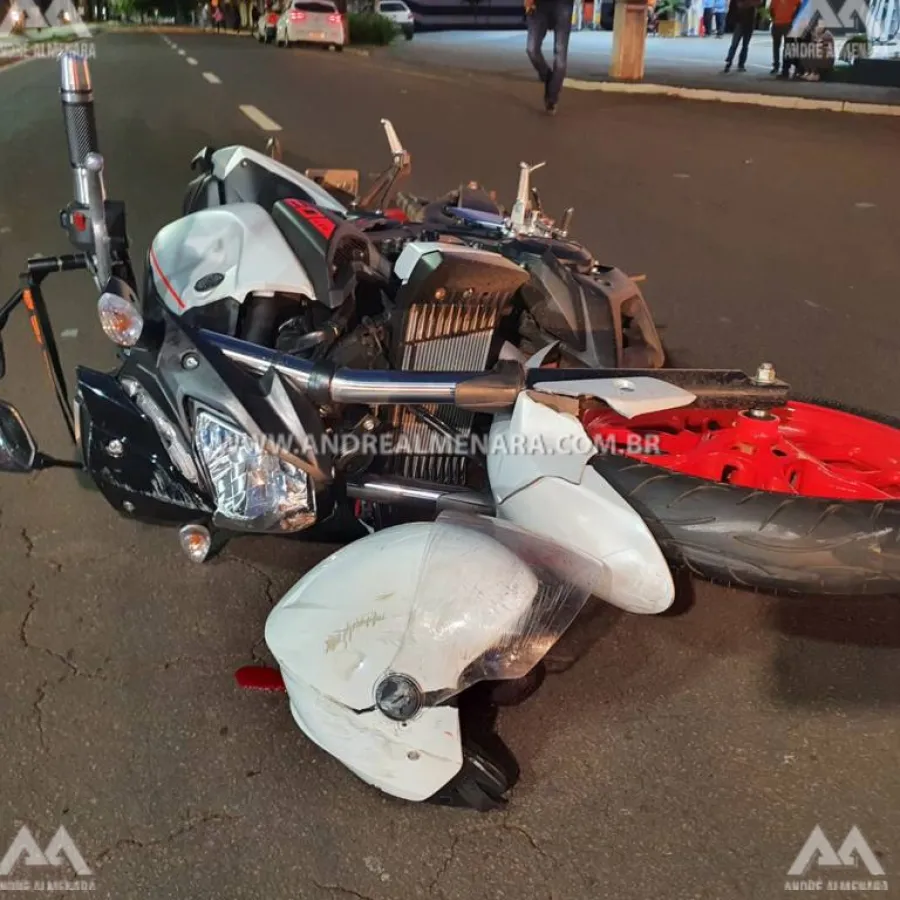 Motociclista sofre acidente gravíssimo na Avenida Gastão Vidigal