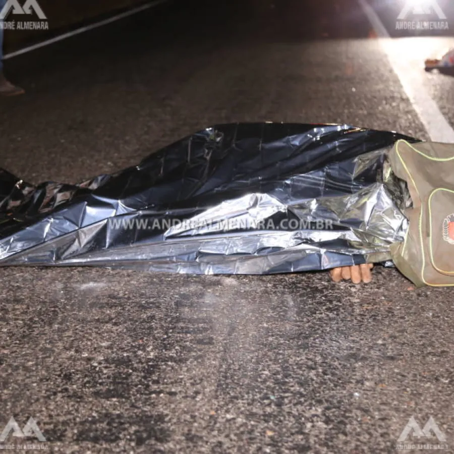 Andarilho morre atropelado no Contorno Sul em Maringá