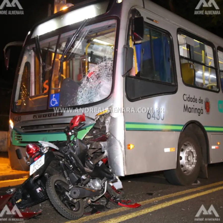 Motociclista morre ao bater de frente com ônibus da TCCC